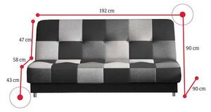 COCCO kárpitozott kanapé, 192x90x90, soro 100/soro 93/soro 83/soro 76