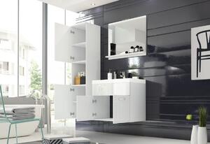 BOTTON fürdőszoba összeállítás mosdóval, wotan/magasfényű fehér