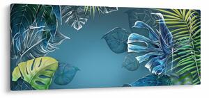 Kép - Trópusi növények levelei (120x50 cm)