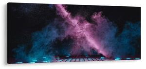 Kép - Rózsaszín-kék füst (120x50 cm)