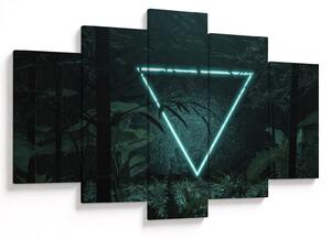 Kép - Neon háromszög a dzsungelben (150x105 cm)