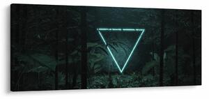 Kép - Neon háromszög a dzsungelben (120x50 cm)