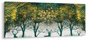 Kép - Szarvas a zöld erdőben (120x50 cm)
