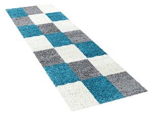 Szürke-türkiz futószőnyeg 80x250 cm Life – Ayyildiz Carpets