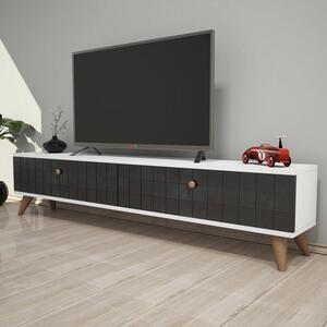 Alberi antracitszürke-fehér tv állvány 160 x 35 x 25 cm