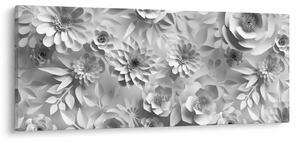 Kép - Fehér virágok (120x50 cm)