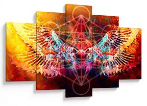 Kép - Merkaba szárnyakkal, absztrakció (150x105 cm)