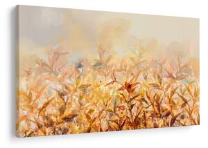 Kép - levelek az ősz színében, olajfestmény (90x60 cm)