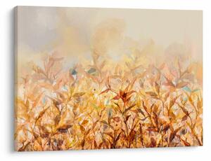 Kép - levelek az ősz színében, olajfestmény (70x50 cm)