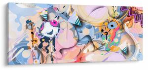 Kép - mesebeli absztrakció (120x50 cm)