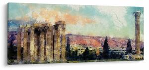 Kép - akropolisz, Athens, Görögország (120x50 cm)