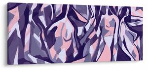 Kép - absztrakt nők (120x50 cm)