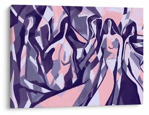 Kép - absztrakt nők (70x50 cm)