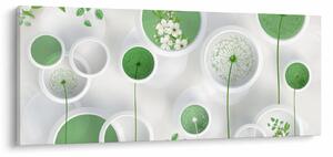 Kép - Virágok körben (120x50 cm)