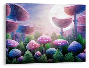 Kép - Gomba teliholdkor, grafika (70x50 cm)
