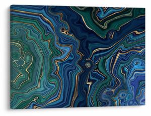 Kép - zöld-kék márvány (70x50 cm)