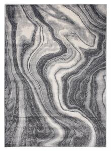 Lydia Modern sötét szürke szőnyeg absztrakt mintával Szélesség: 60 cm | Hossz: 100 cm