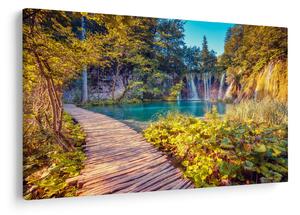 Kép - Plitvicei-tavak, Horvátország (90x60 cm)