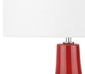 Piros kerámia asztali lámpa 60 cm TRIVERSA