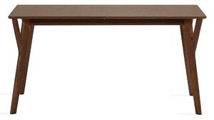 Asztal Springfield 240, Barna, 75x90x150cm, Hosszabbíthatóság, Közepes sűrűségű farostlemez, Fa, Váz anyaga, Kaucsuk