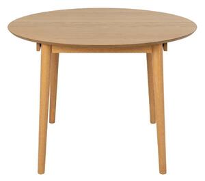 Asztal Oakland 973, Tölgy, 75cm, Hosszabbíthatóság, Természetes fa furnér, Közepes sűrűségű farostlemez, Váz anyaga, Kaucsuk