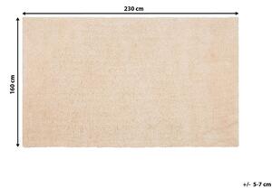 Világosbézs hosszú szálú szőnyeg 160 x 230 cm DEMRE