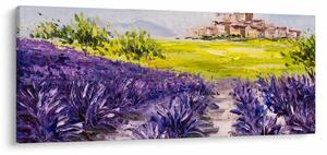 Kép - Provence, franciaország, olajfestmény (120x50 cm)