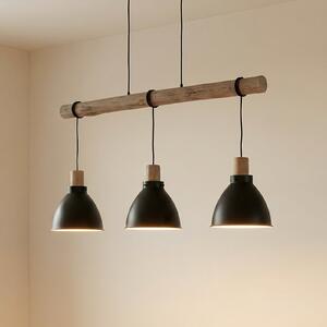 Függőlámpa Lindby, Trebale, dimmable, Fekete, Nappali, Fém, Skandináv