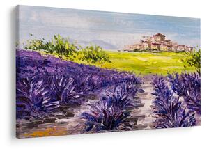 Kép - Provence, franciaország, olajfestmény (90x60 cm)