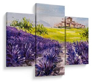 Kép - Provence, franciaország, olajfestmény (90x60 cm)
