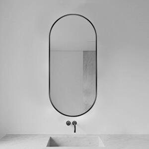 Tutumi - Ovális tükör 35x70 cm KLMR-3570, fekete, HOM-09803