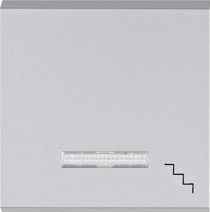Hager Lumina WL6132 ezüst előlap lépcsőjellel jelzőfényes nyomogombokhoz