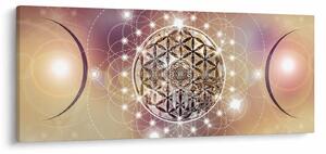 Kép - Mandala elemekkel (120x50 cm)