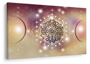 Kép - Mandala elemekkel (90x60 cm)