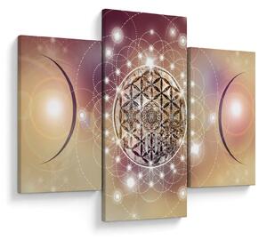 Kép - Mandala elemekkel (90x60 cm)