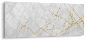 Kép - fehér-arany márvány (120x50 cm)