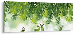 Kép - szarvas az erdőben (120x50 cm)