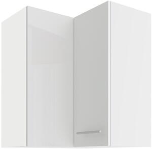 Felső sarok konyhaszekrény Lavera 60x60 GN-72 2F (90°) (korpus: fehér + front: fényes fehér)
