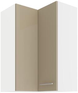 Felső sarok konyhaszekrény Lavera 60x60 GN-90 2F (90°) (korpus: fehér + front: fényes cappucino)