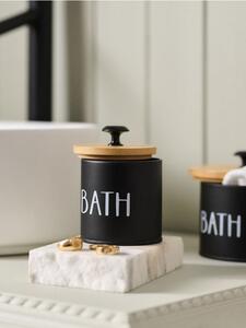 Sinsay - Úložná krabica s nápisom „Bath“ - fekete