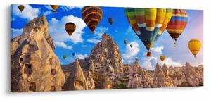 Kép - Hőlégballonok, Kappadókia, Törökország. (120x50 cm)