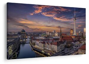 Kép - Naplemente Berlin felett (90x60 cm)