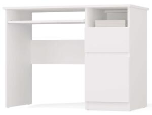 Aldabra PORTO (jobb tárolóval) íróasztal, 98,5x75,5x51 cm, fehér