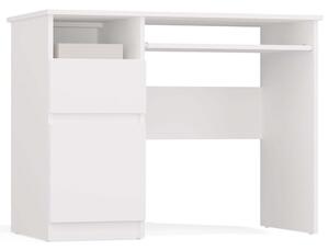 Aldabra PORTO (bal tárolóval) íróasztal, 98,5x75,5x51 cm, fehér
