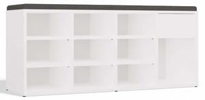 Aldabra TALLIN cipőszekrény, 110x49x35 cm, fehér