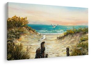 Kép - homokos tengerpart (90x60 cm)