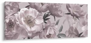 Kép - Vintage bazsarózsa virágok (120x50 cm)