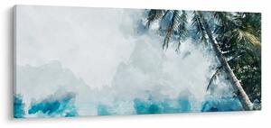Egy pálmafa képe a tenger felett (120x50 cm)