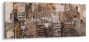 Kép - absztrakció barna tónusokkal (120x50 cm)