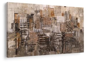 Kép - absztrakció barna tónusokkal (90x60 cm)
